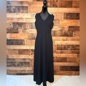 NEW NWT Mushare Women's Long Black Cocktail Evening Sleeveless Dress Large L